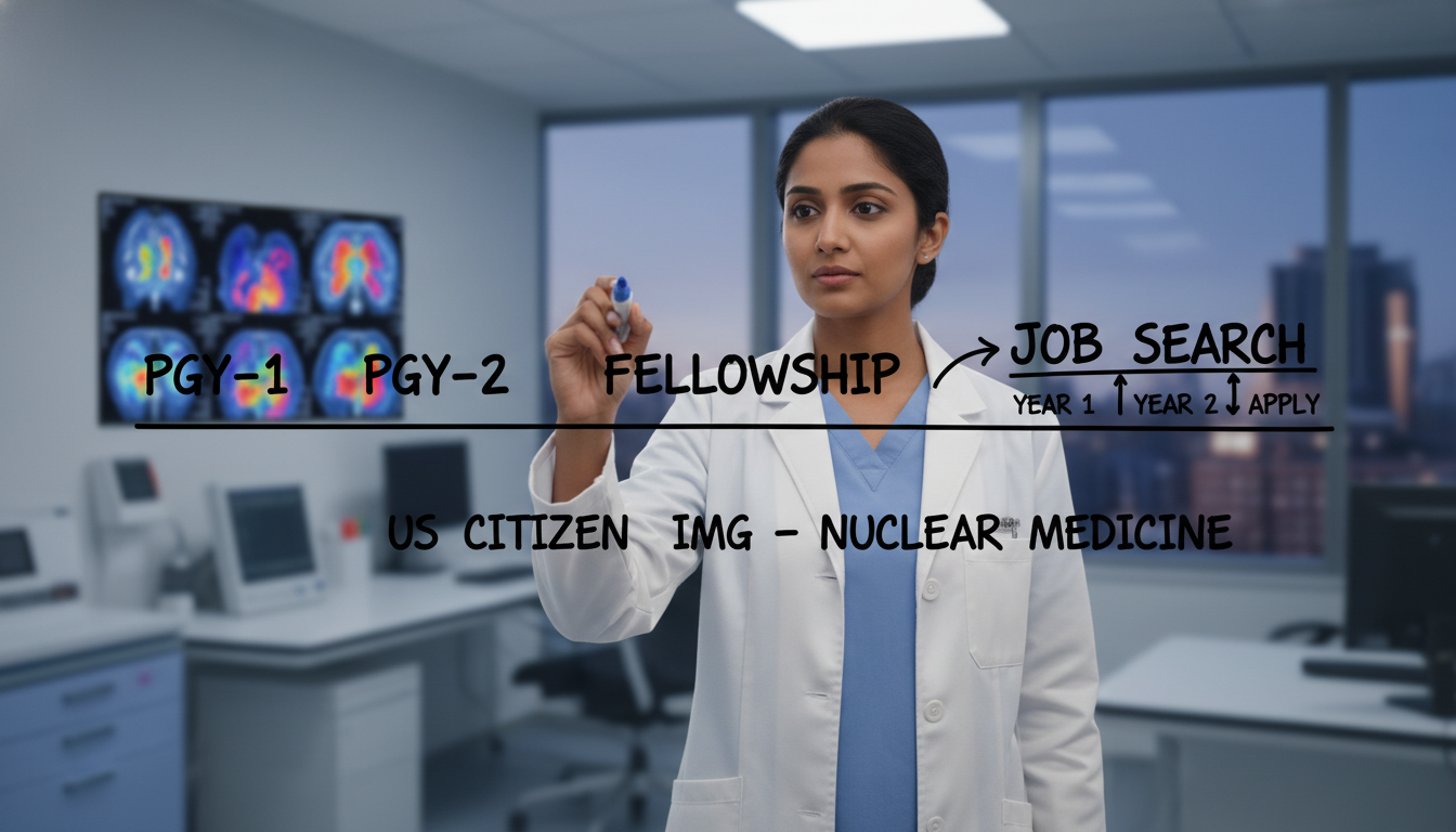 Timeline planning for nuclear medicine residency job search - US citizen IMG for Job Search Timing for US Citizen IMG in Nucl
