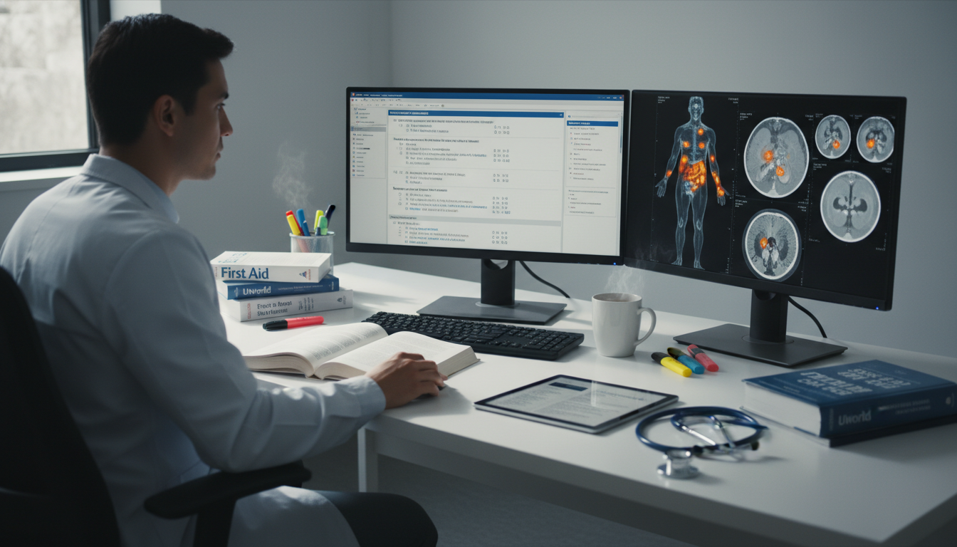 Medical student reviewing nuclear medicine and clinical reasoning content for Step 2 CK - US citizen IMG for USMLE Step 2 CK