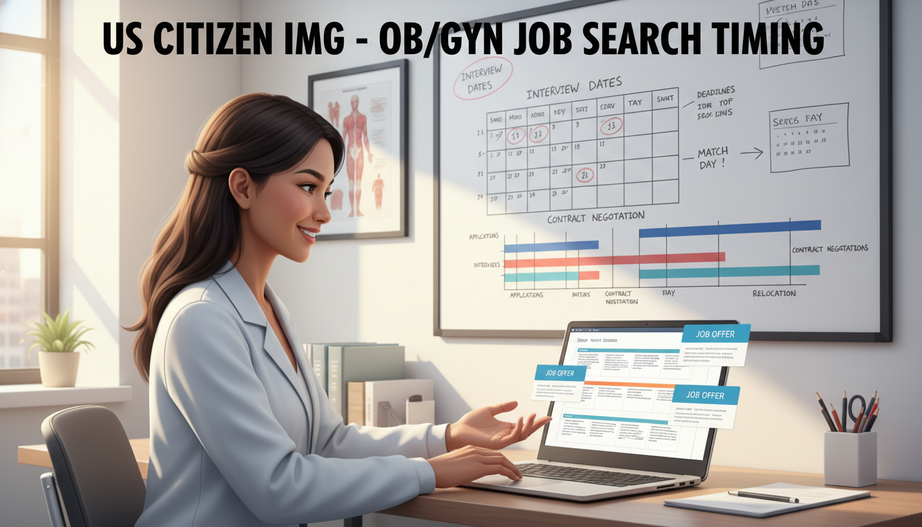 Strategic Job Search Timing for US Citizen IMGs in OB GYN Residency