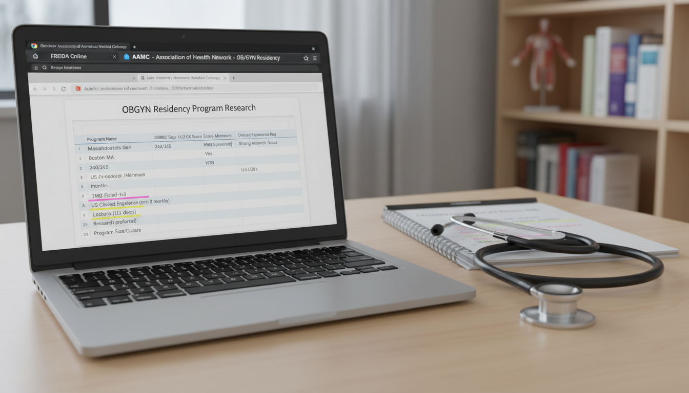 Medical resident researching OB GYN residency databases Medical resident researching OB GYN residency databases - US citizen IMG for How to Research Programs for US Citizen IMG in O