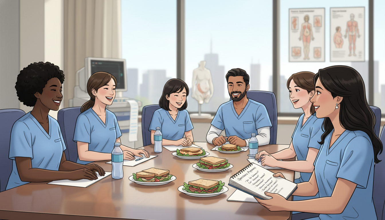 US citizen IMG discussing residency questions with current OB GYN residents US citizen IMG discussing residency questions with current OB GYN residents - US citizen IMG for Questions to Ask Programs fo