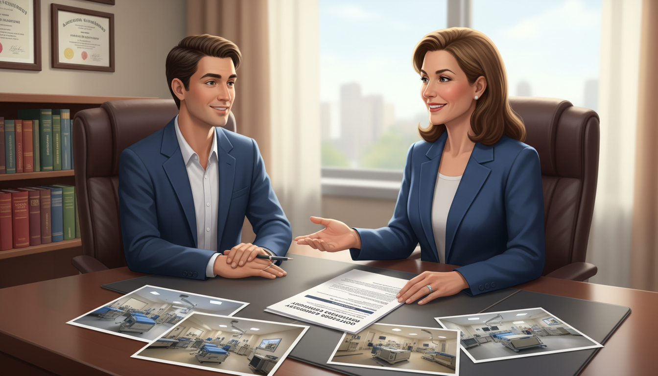 Program director discussing residency program details with US citizen IMG applicant Program director discussing residency program details with US citizen IMG applicant - US citizen IMG for Questions to Ask Pro