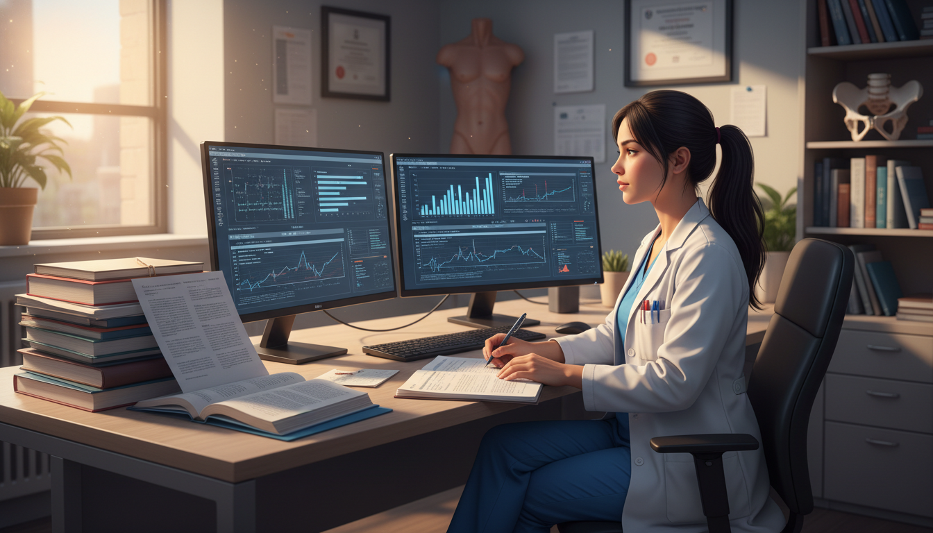 OBGYN resident reviewing data for a research project - US citizen IMG for Research During Residency for US Citizen IMG in Obs