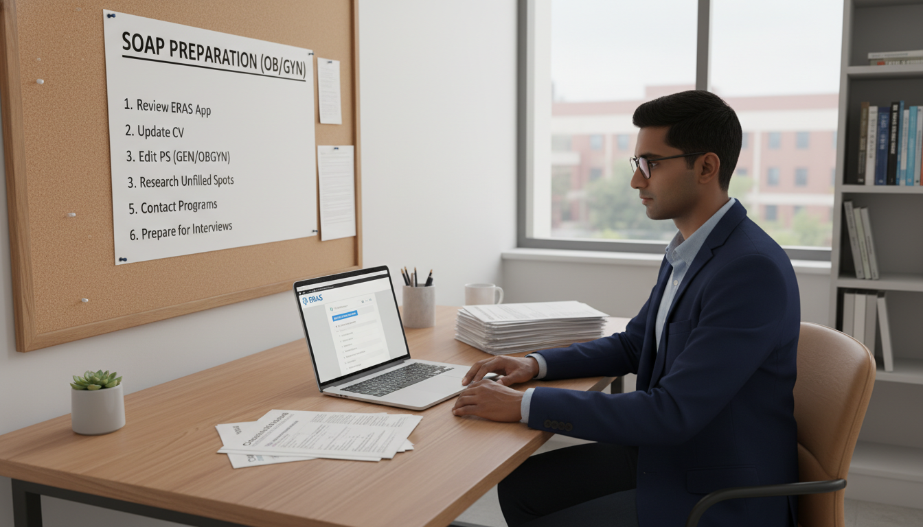 US citizen IMG organizing SOAP preparation materials - US citizen IMG for SOAP Preparation for US Citizen IMG in Obstetrics &