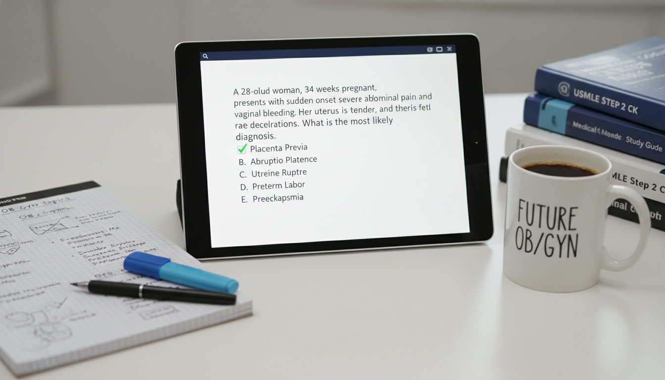 USMLE Step 2 CK practice questions focused on obstetrics and gynecology - US citizen IMG for USMLE Step 2 CK Preparation for