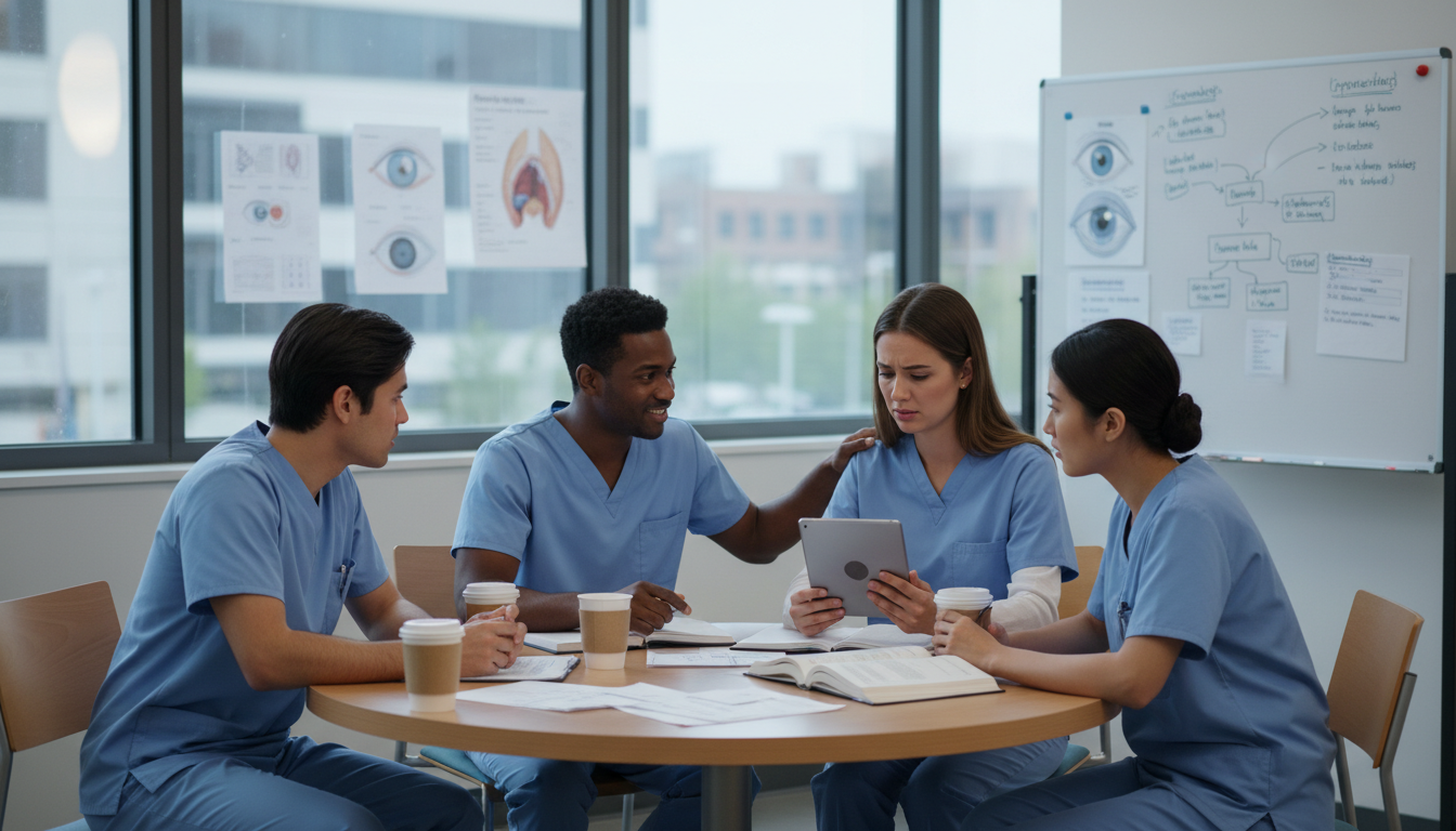 Ophthalmology residents discussing program culture Ophthalmology residents discussing program culture - US citizen IMG for Identifying Malignant Programs for US Citizen IMG in