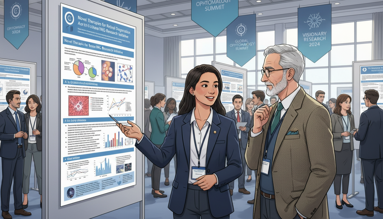 Ophthalmology conference poster session networking - US citizen IMG for Networking in Medicine for US Citizen IMG in Ophthalm