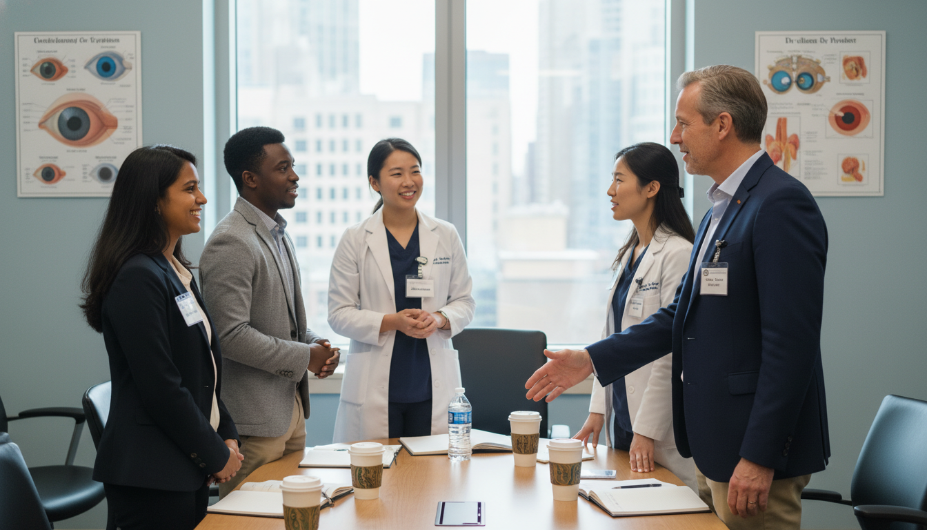 Ophthalmology residency interview day with diverse IMGs and faculty Ophthalmology residency interview day with diverse IMGs and faculty - US citizen IMG for Pre-Match Communication for US Citiz