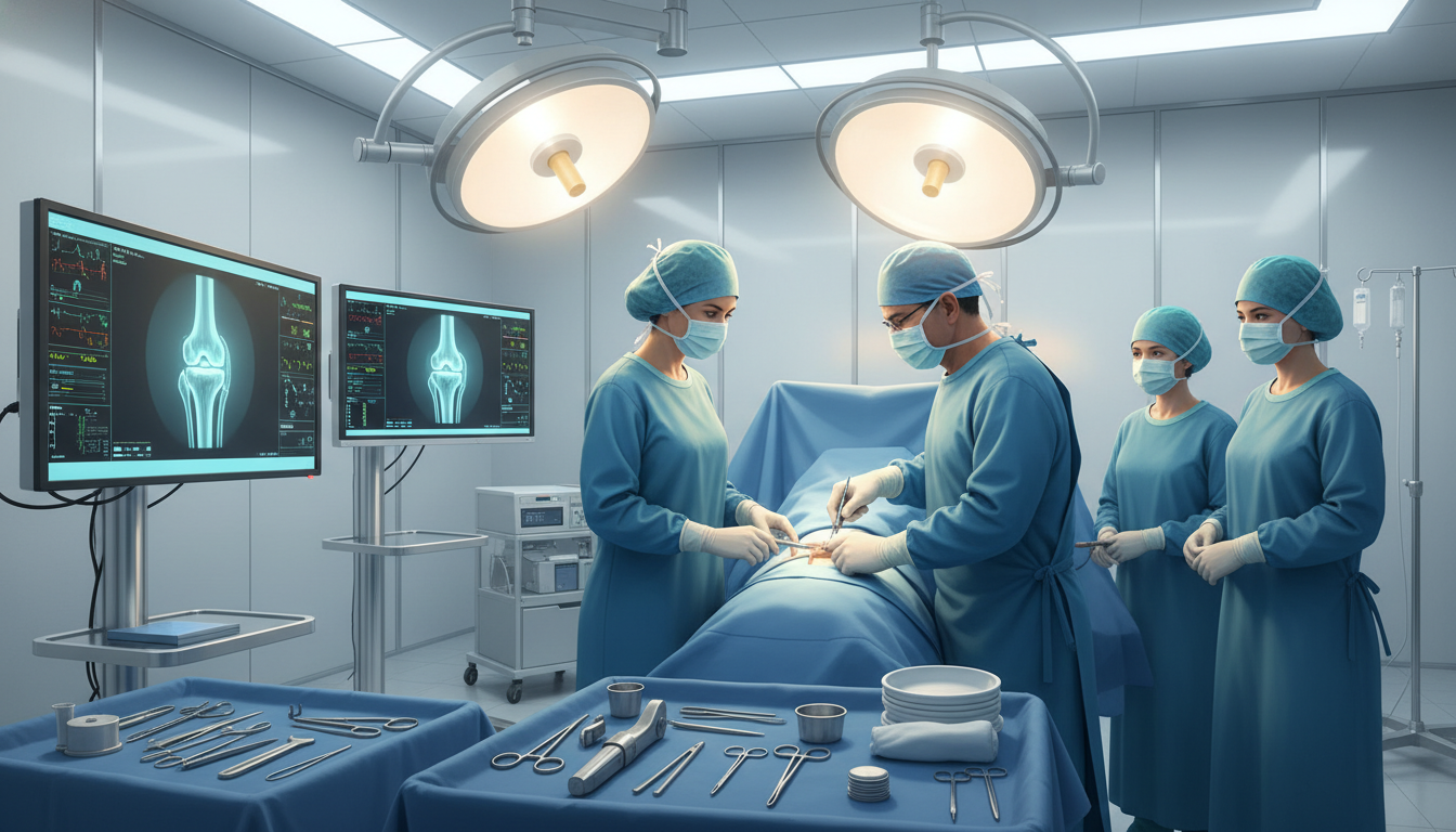 Orthopedic surgery team performing high-volume joint replacement surgery Orthopedic surgery team performing high-volume joint replacement surgery - US citizen IMG for Case Volume Evaluation for US C