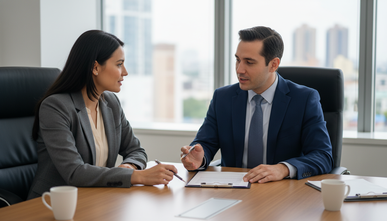 Orthopedic Surgeon Discussing Job Offer and Contract Orthopedic Surgeon Discussing Job Offer and Contract - US citizen IMG for Job Search Timing for US Citizen IMG in Orthopedic