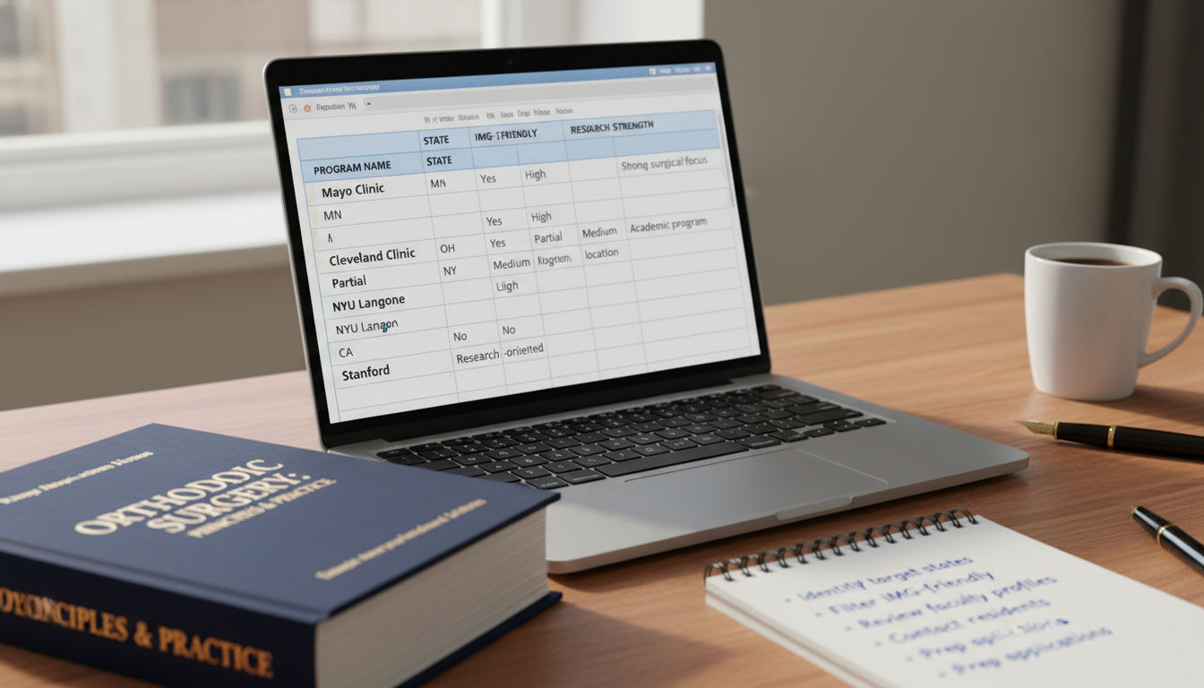 Orthopedic surgery residency program research spreadsheet Orthopedic surgery residency program research spreadsheet - US citizen IMG for How to Research Programs for US Citizen IMG in