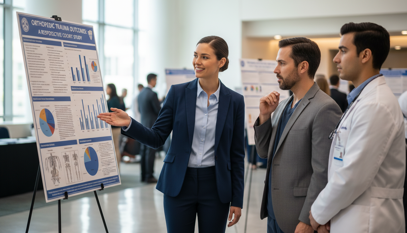 US citizen IMG presenting orthopedic research at a conference - US citizen IMG for Ultra-Competitive Specialty Strategy for U