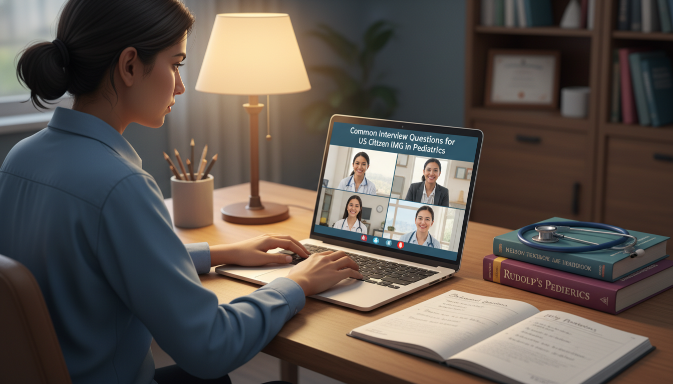 Medical student practicing pediatric behavioral interview questions - US citizen IMG for Common Interview Questions for US Ci