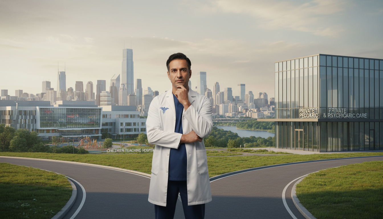 Choosing Between Academic Medicine and Private Practice in Pediatrics-Psychiatry