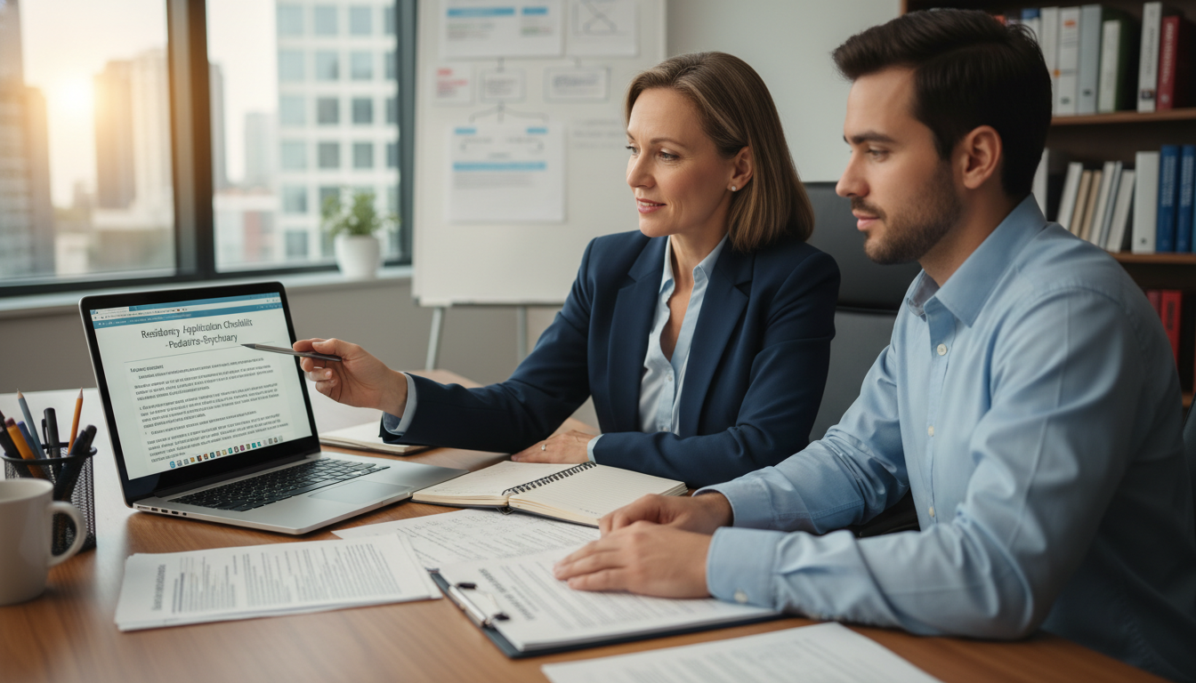 Mentor and US citizen IMG reviewing a residency letter of recommendation draft - US citizen IMG for Letters of Recommendation