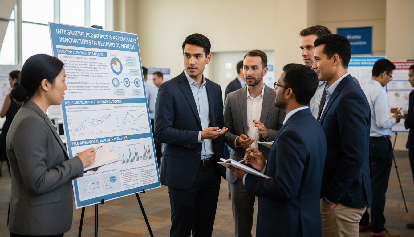 Medical students networking at a poster session - US citizen IMG for Networking in Medicine for US Citizen IMG in Pediatrics-