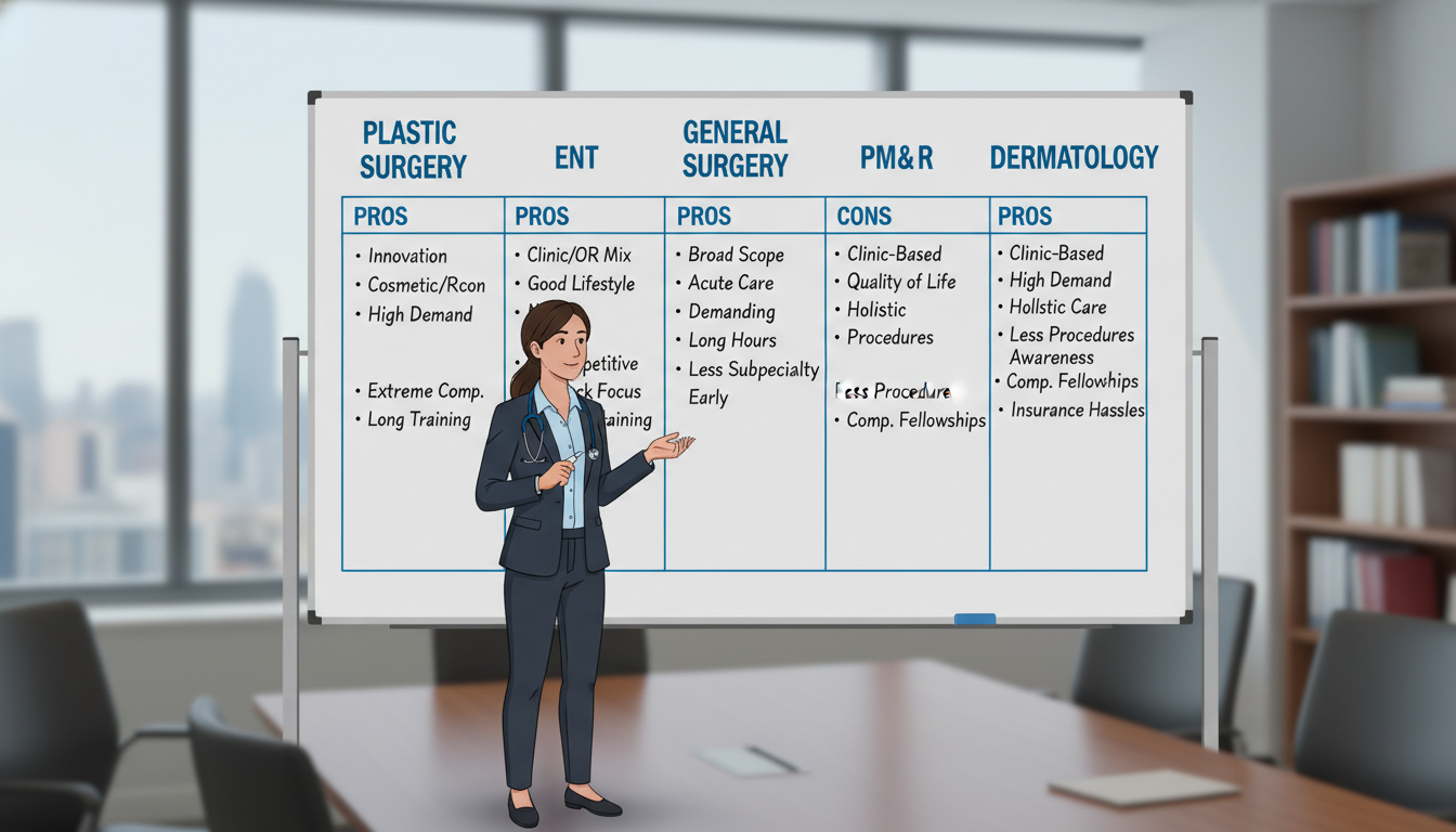 Medical student comparing plastic surgery and backup specialties Medical student comparing plastic surgery and backup specialties - US citizen IMG for Backup Specialty Planning for US Citize