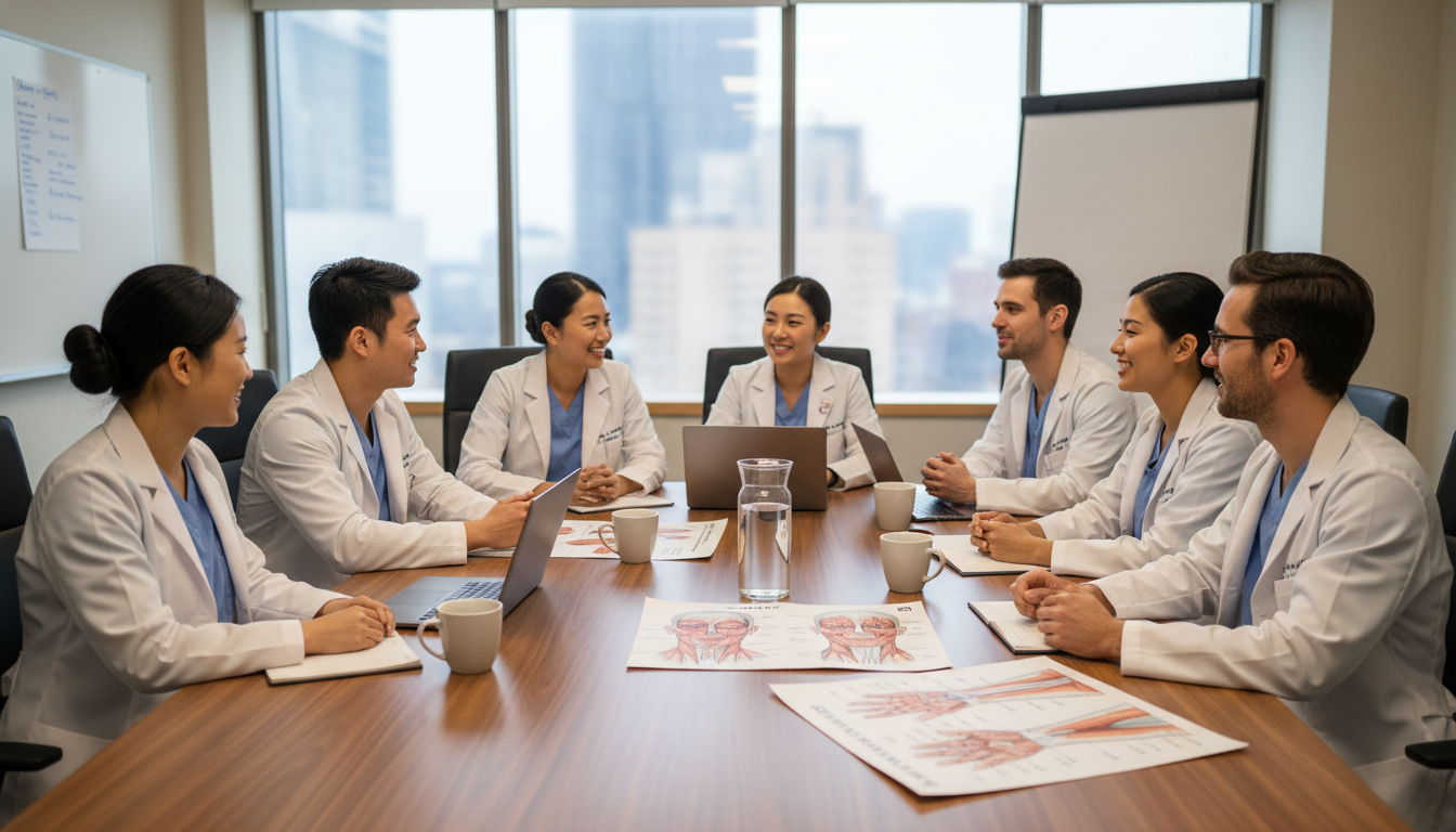 Plastic surgery residents discussing program culture and training - US citizen IMG for Questions to Ask Programs for US Citiz