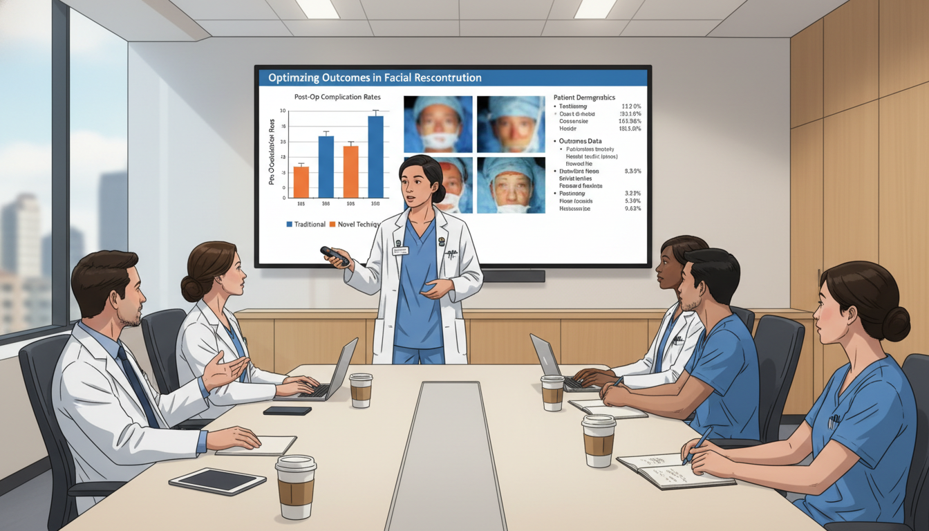 Plastic surgery research team meeting with resident presenting Plastic surgery research team meeting with resident presenting - US citizen IMG for Research During Residency for US Citizen