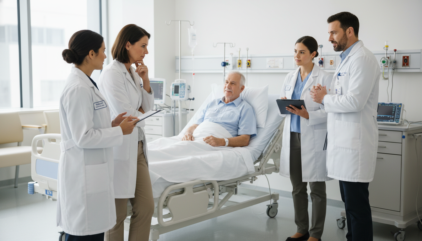 Medical student presenting a patient during inpatient internal medicine rotation Medical student presenting a patient during inpatient internal medicine rotation - US citizen IMG for Away Rotation Strategy