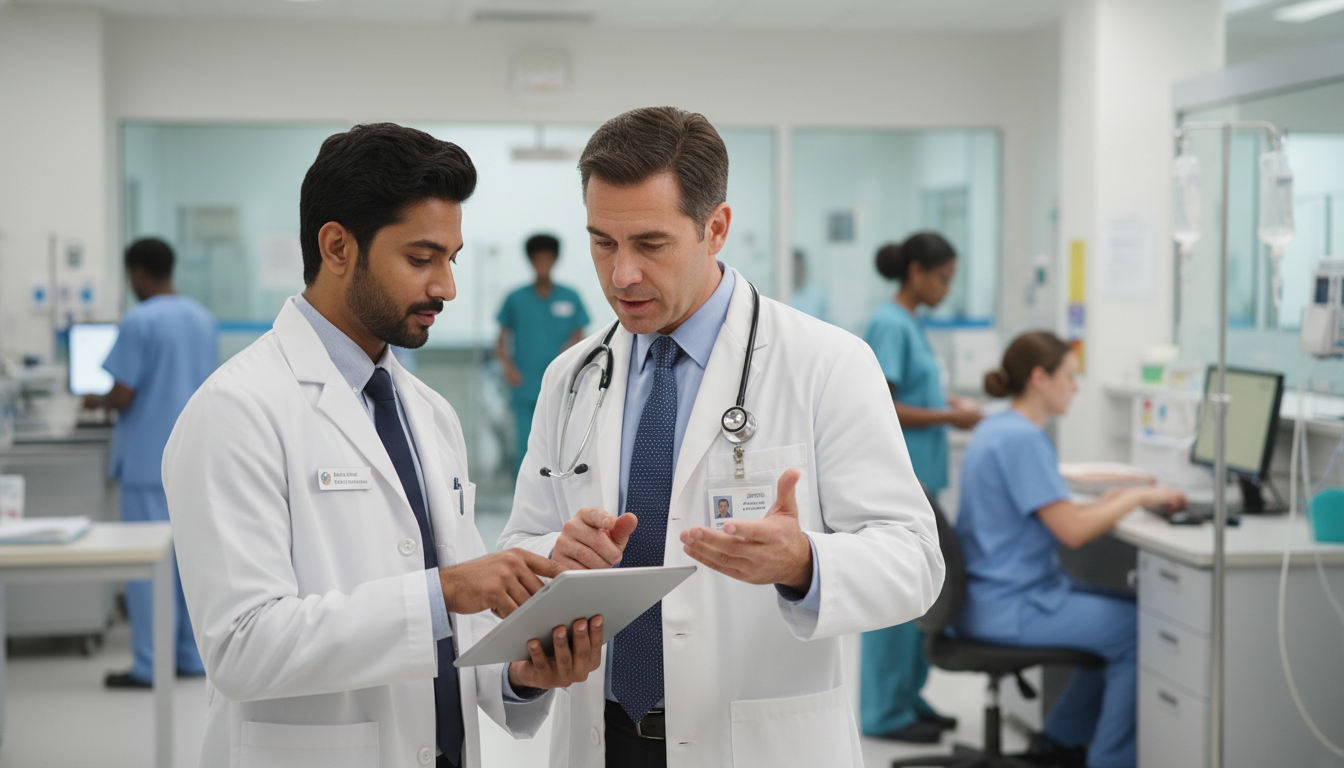 Medical student on internal medicine ward working closely with attending physician Medical student on internal medicine ward working closely with attending physician - US citizen IMG for Letters of Recommenda