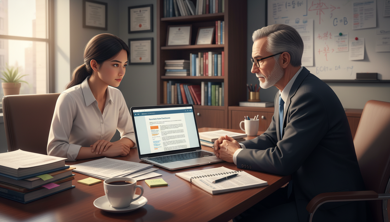 Mentored research meeting between US citizen IMG resident and faculty Mentored research meeting between US citizen IMG resident and faculty - US citizen IMG for Research During Residency for US C