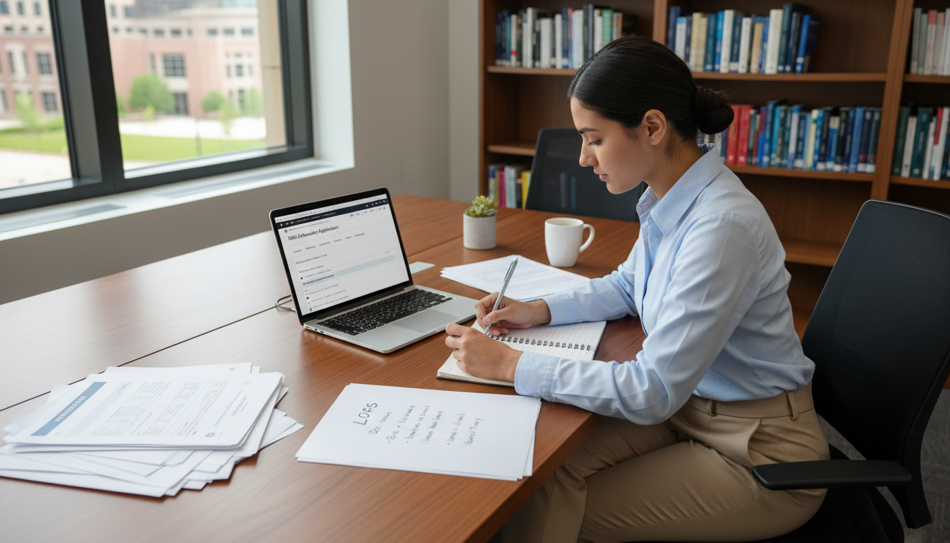 US citizen IMG reviewing ERAS and letter of recommendation details on laptop - US citizen IMG for Letters of Recommendation f