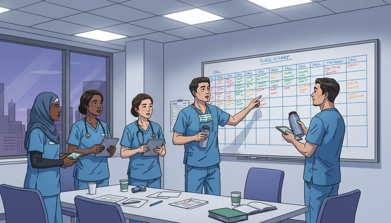 Surgery residents discussing program culture and workload Surgery residents discussing program culture and workload - US citizen IMG for Identifying Malignant Programs for US Citizen