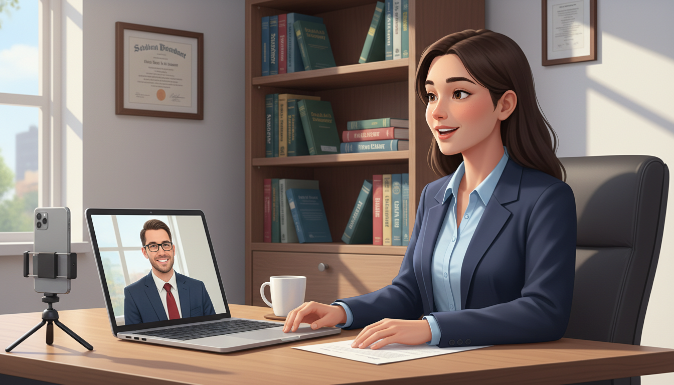 Medical graduate practicing residency interview on video call Medical graduate practicing residency interview on video call - US citizen IMG for Pre-Interview Preparation for US Citizen I