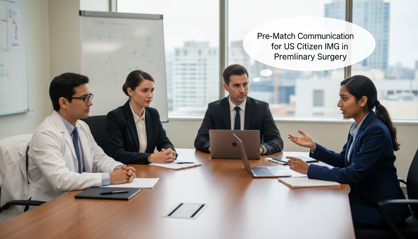 Surgery residency interview and pre-match communication Surgery residency interview and pre-match communication - US citizen IMG for Pre-Match Communication for US Citizen IMG in Pr
