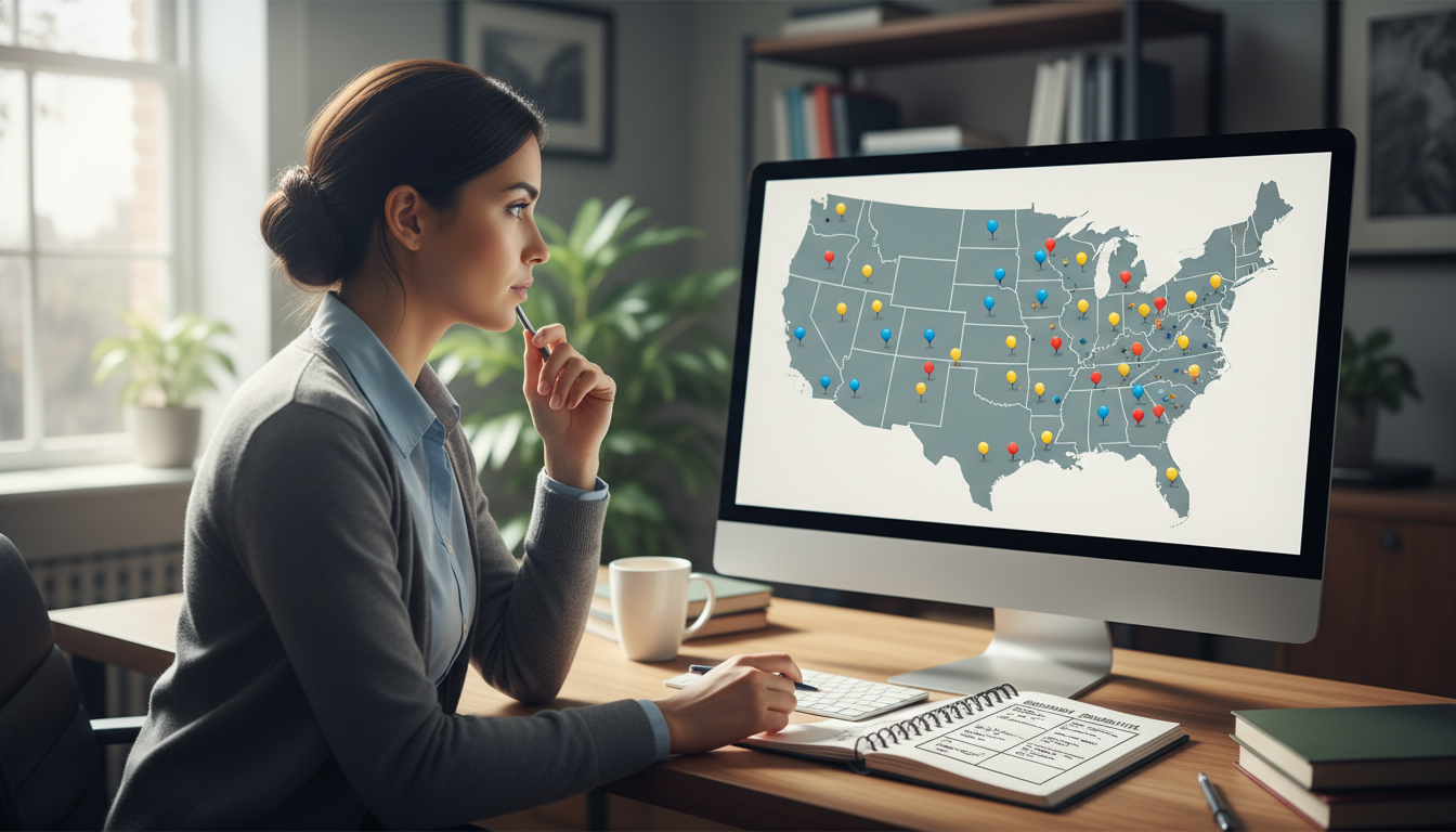 US citizen IMG comparing residency program locations across US regions - US citizen IMG for Program Selection Strategy for US