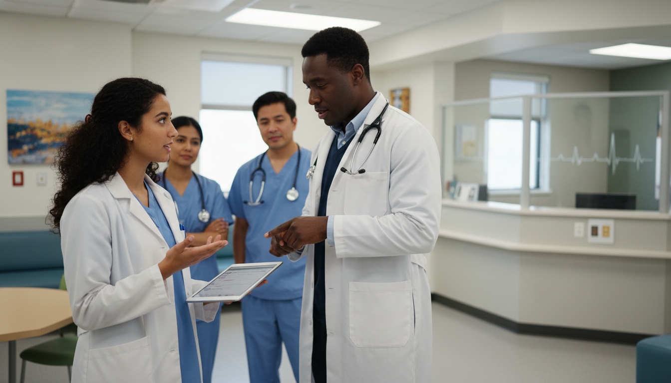 Medical student working with a psychiatrist on an inpatient unit Medical student working with a psychiatrist on an inpatient unit - US citizen IMG for Letters of Recommendation for US Citize