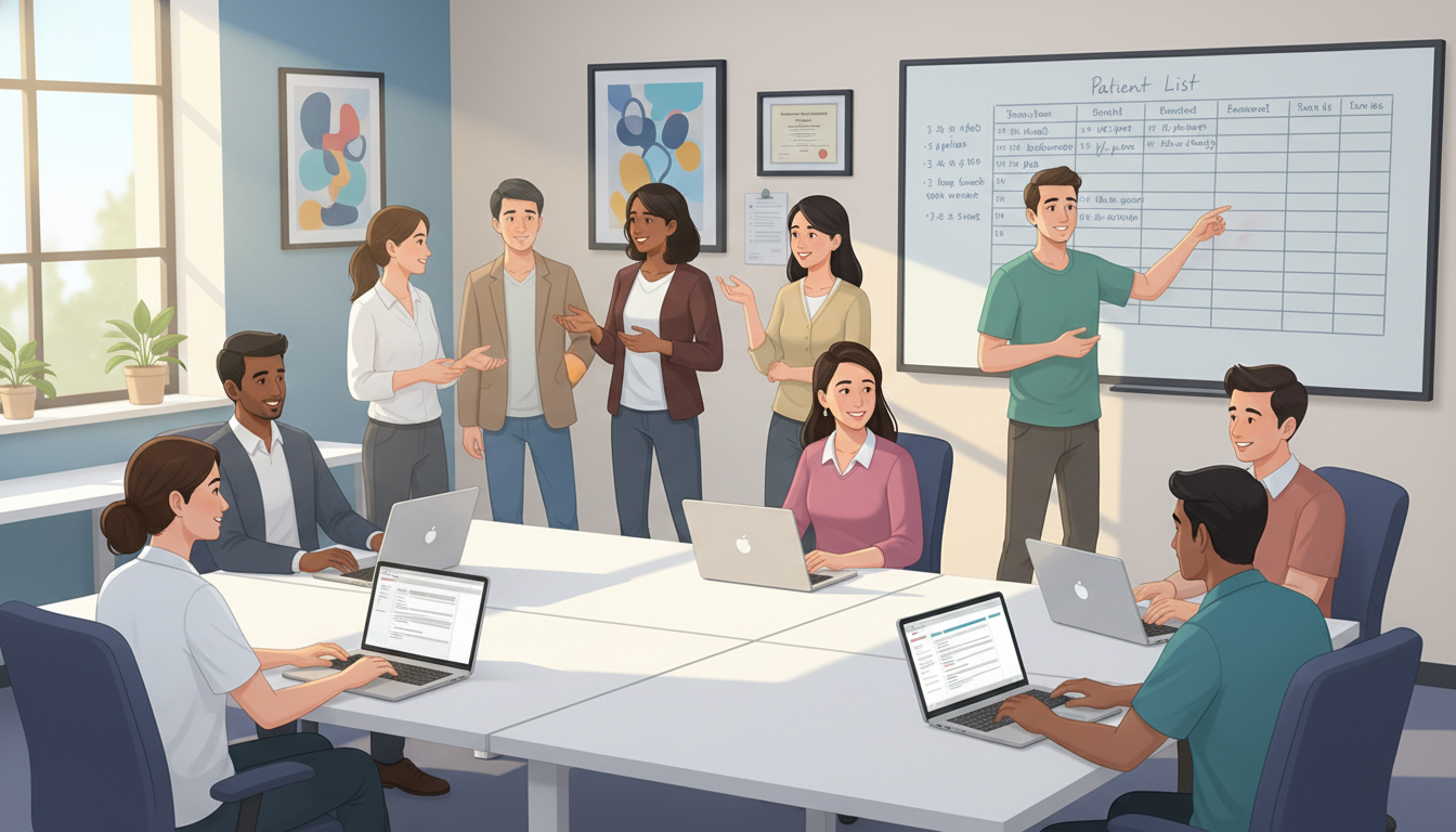 Psychiatry residents during outpatient clinic day Psychiatry residents during outpatient clinic day - US citizen IMG for Work-Life Balance Assessment for US Citizen IMG in Psy