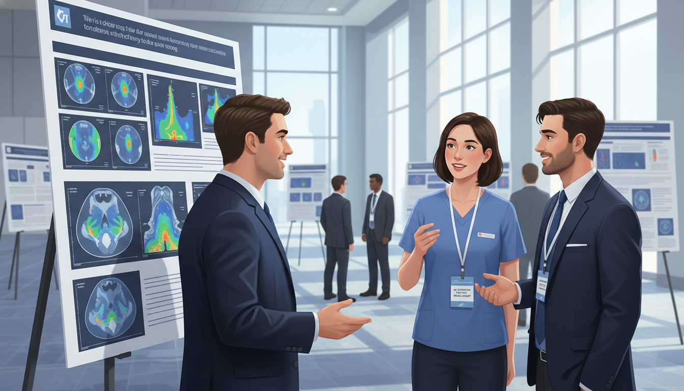 Radiation oncology residents networking at a conference - US citizen IMG for Networking in Medicine for US Citizen IMG in Rad