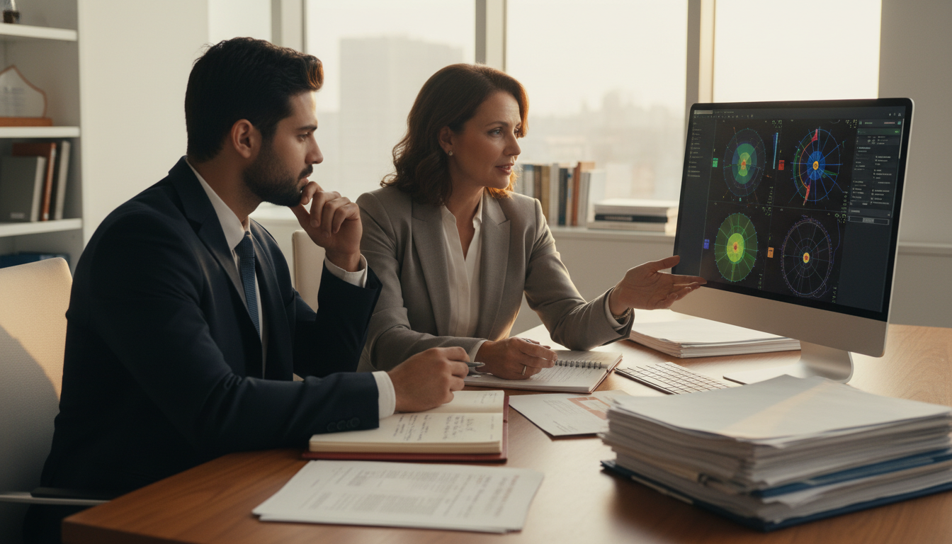 Radiation oncology program director meeting with an IMG applicant in an office Radiation oncology program director meeting with an IMG applicant in an office - US citizen IMG for Questions to Ask Programs