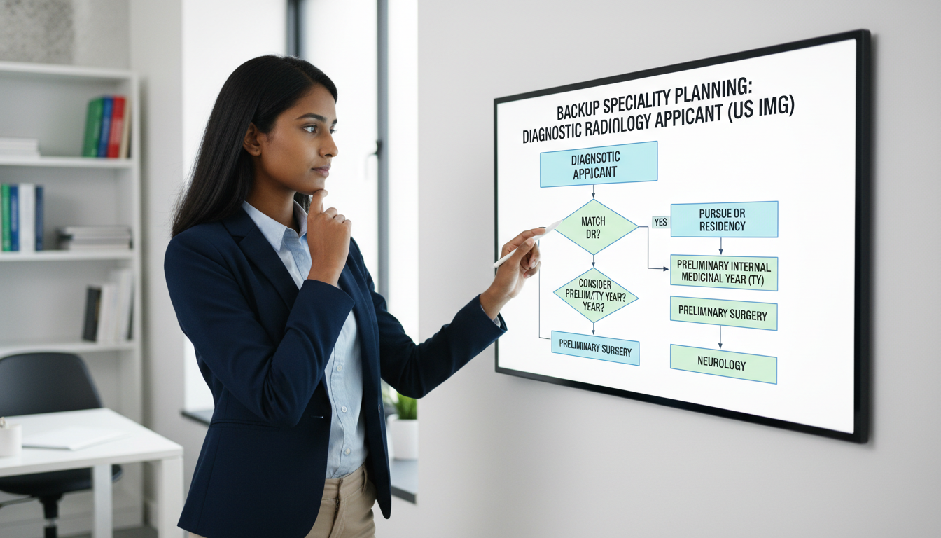 Flowchart of diagnostic radiology backup specialty selection for US citizen IMG Flowchart of diagnostic radiology backup specialty selection for US citizen IMG - US citizen IMG for Backup Specialty Plannin