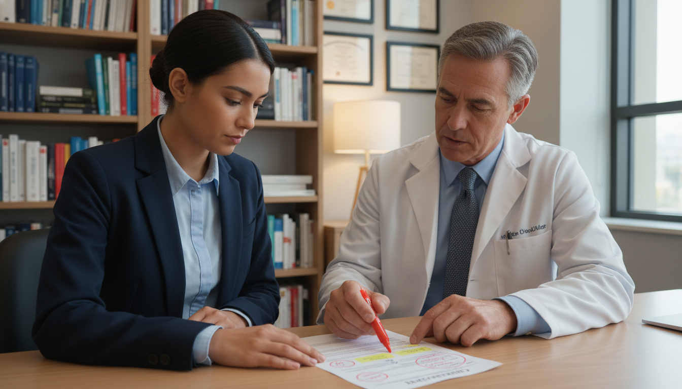 Residency applicant reviewing CV feedback with mentor Residency applicant reviewing CV feedback with mentor - US citizen IMG for CV Building for US Citizen IMG in Transitional Yea