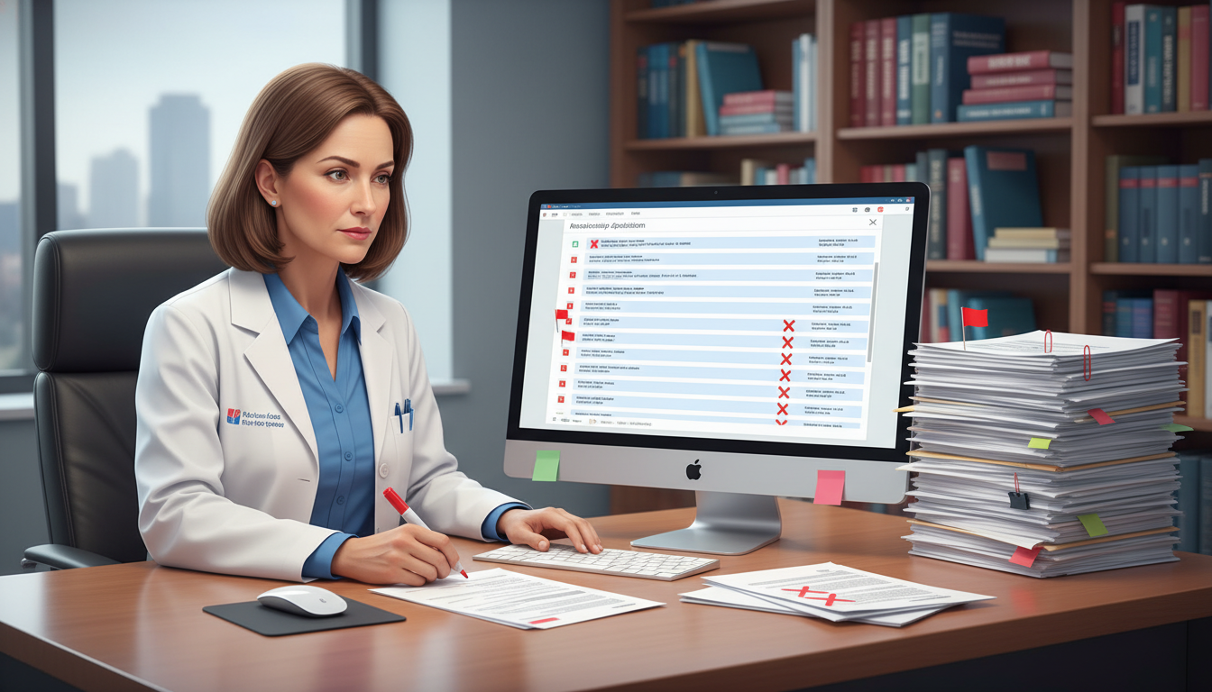 Residency program director reviewing applications with red flags Residency program director reviewing applications with red flags - US citizen IMG for Addressing Red Flags for US Citizen IMG