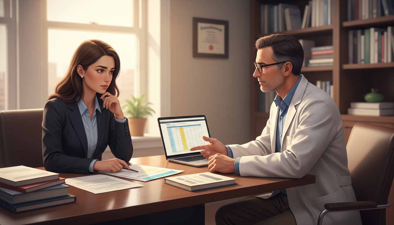 Medical student discussing red flags with mentor Medical student discussing red flags with mentor - US citizen IMG for Addressing Red Flags for US Citizen IMG in Urology