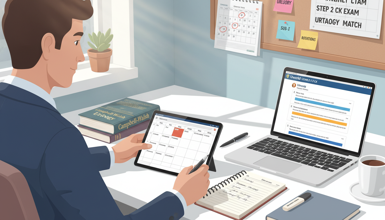 USMLE Step 2 CK study schedule planning for urology match - US citizen IMG for USMLE Step 2 CK Preparation for US Citizen IMG