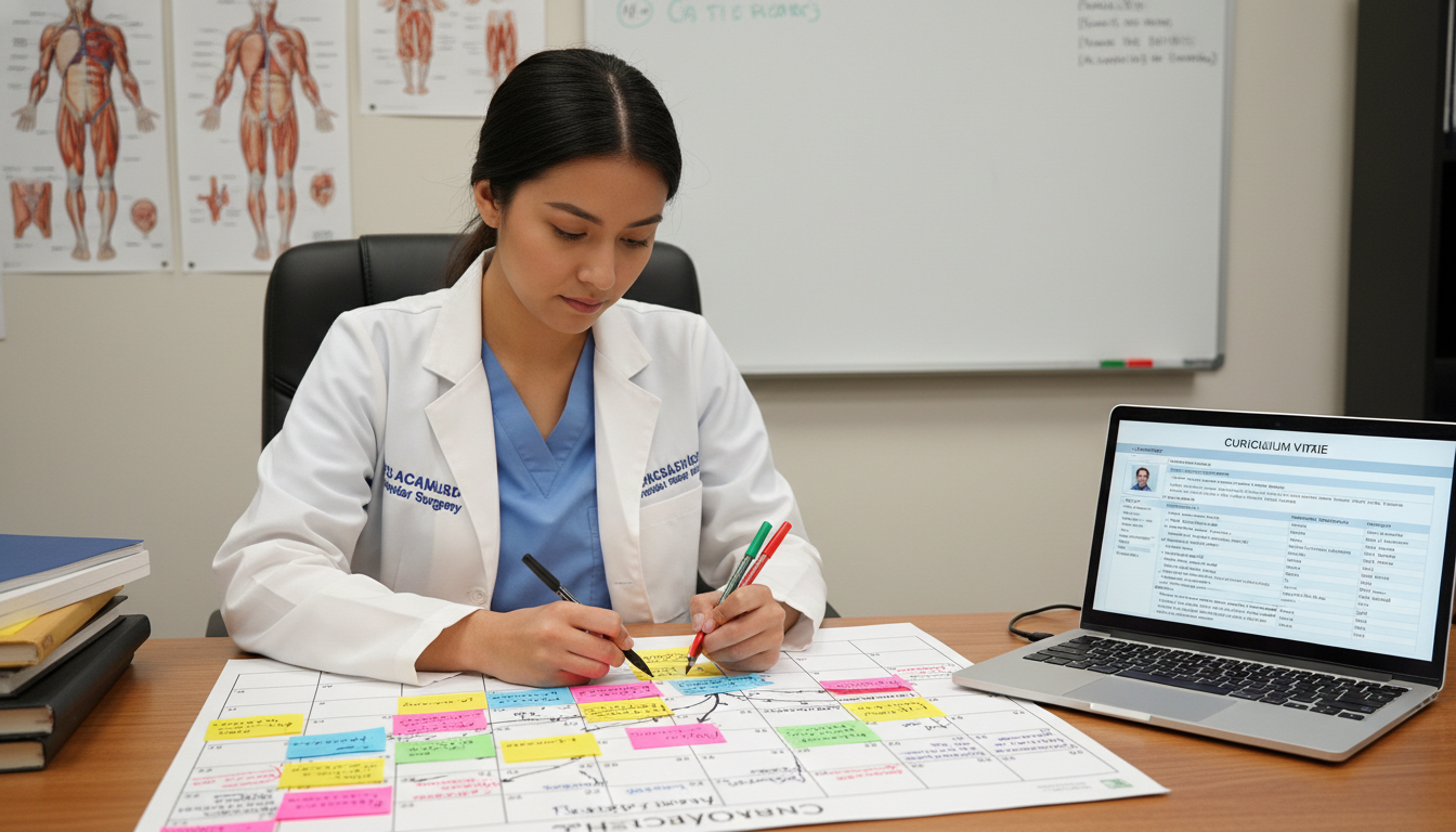 Vascular surgery trainee mapping job search timeline on calendar Vascular surgery trainee mapping job search timeline on calendar - US citizen IMG for Job Search Timing for US Citizen IMG in