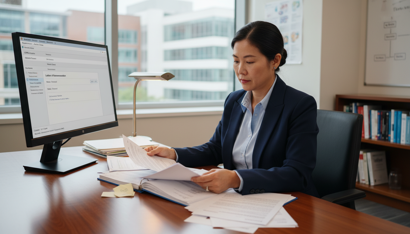 Resident program director reviewing vascular surgery LORs Resident program director reviewing vascular surgery LORs - US citizen IMG for Letters of Recommendation for US Citizen IMG i