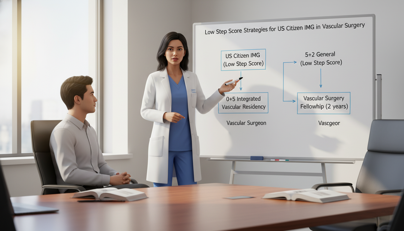 Integrated vascular vs general surgery to vascular fellowship pathways - US citizen IMG for Low Step Score Strategies for US