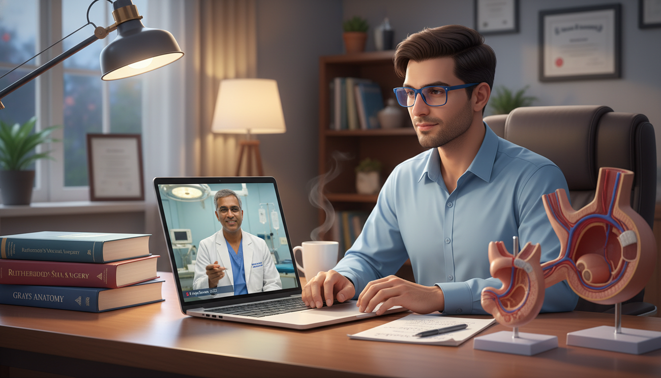 US citizen IMG participating in a virtual mentorship session with a vascular surgeon - US citizen IMG for Networking in Medic