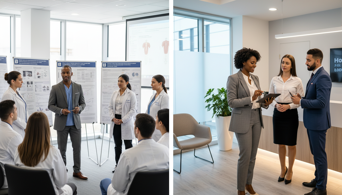 Comparison of academic vs private practice lifestyle and priorities Comparison of academic vs private practice lifestyle and priorities - Caribbean medical school residency for Academic vs Priv