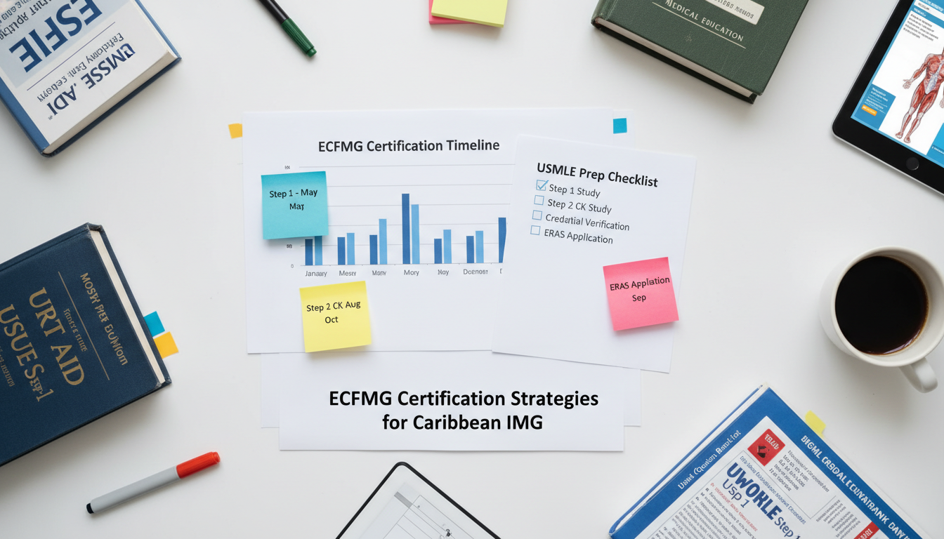 Timeline and checklist for ECFMG certification for Caribbean IMGs Timeline and checklist for ECFMG certification for Caribbean IMGs - Caribbean medical school residency for ECFMG Certificatio