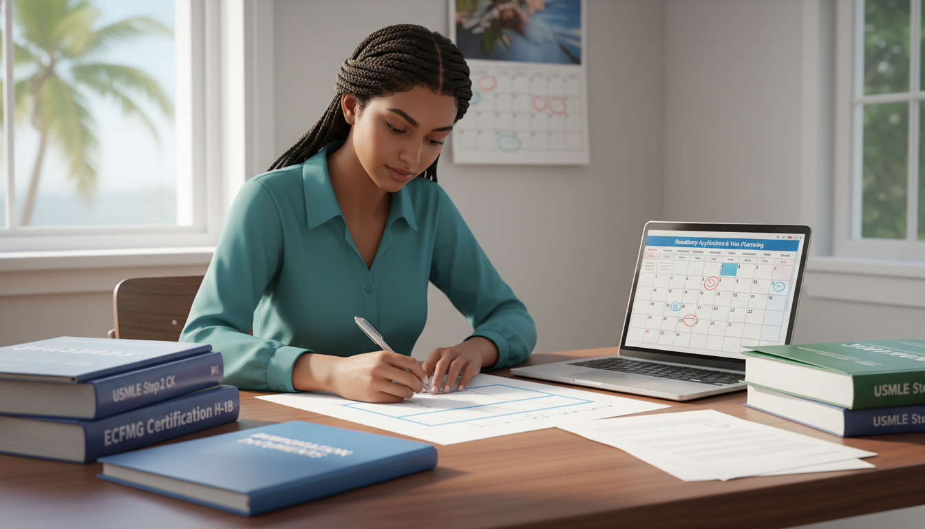 Caribbean IMG planning residency and H-1B visa timeline Caribbean IMG planning residency and H-1B visa timeline - Caribbean medical school residency for H-1B Sponsorship Programs St