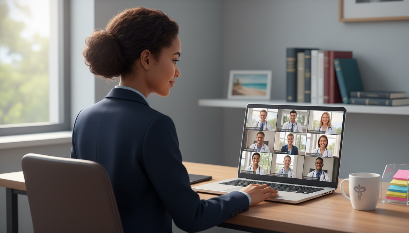 Caribbean IMG on a virtual residency interview call Caribbean IMG on a virtual residency interview call - Caribbean medical school residency for Identifying Malignant Programs S