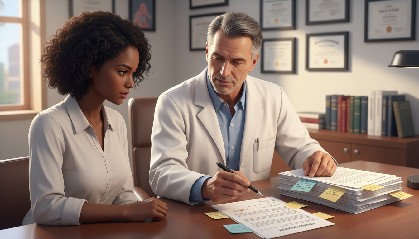 Mentor reviewing residency personal statement with Caribbean IMG - Caribbean medical school residency for Personal Statement