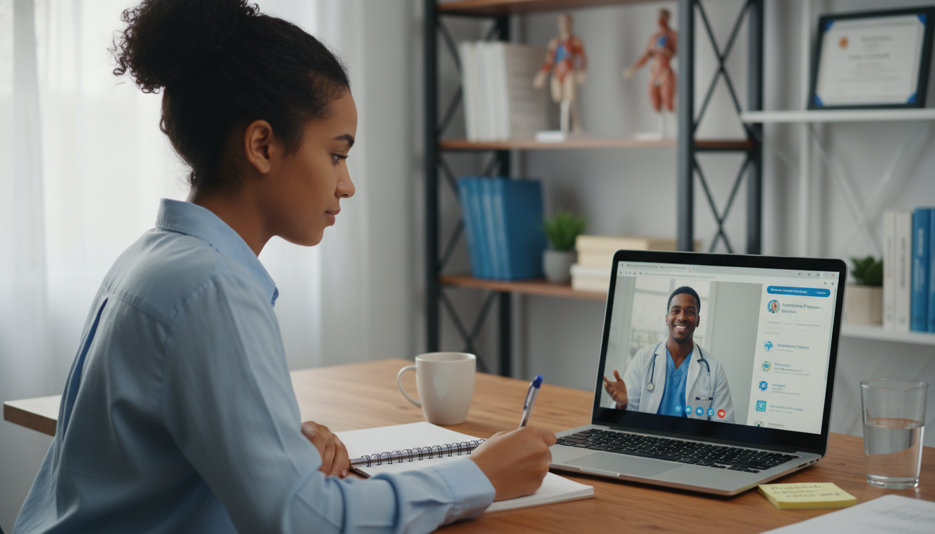 Caribbean IMG networking with resident mentor via video call Caribbean IMG networking with resident mentor via video call - Caribbean medical school residency for How to Research Program